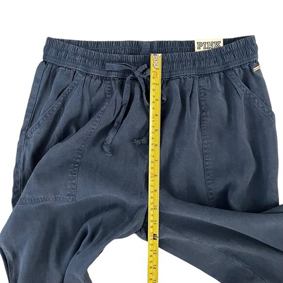 PINK Victorias Secret Jogger Pants Womens Small Blue Classic Easy Basic Normcore - Picture 8 of 12